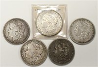 Lot Of Four Pre 1921 Morgan Silver Dollars