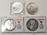 Lot Of Four 1 Ounce .999 US Silver American Eagles