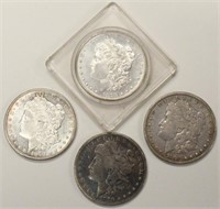 Lot Of Four 1870's Morgan Silver Dollars