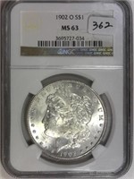 1902-O NGC MS63 Morgan Silver Dollar