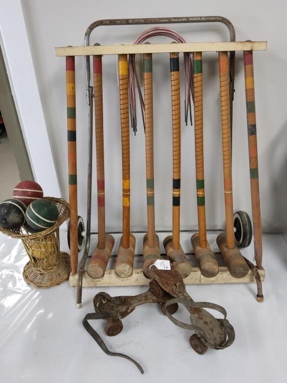 Vintage Croquet Set