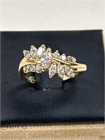 Stamped 14K MAGICGLO Diamond ring. Real diamonds!
