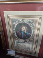 1747 Hand Colored Alexander Pope Print