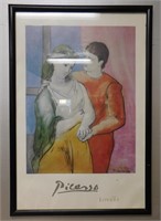 Picasso Lithograph "The Lovers" 38x26" & Blue Nude