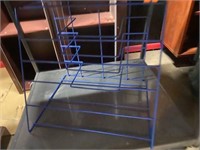Art drying rack metal frame blue