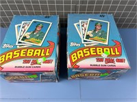 2X TOPPS BUBBLE GUM BASEBALL CARDS 1989