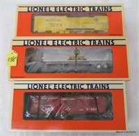 3 Lionel LTI Freight Cars, OB: 19415, 19535, 19719