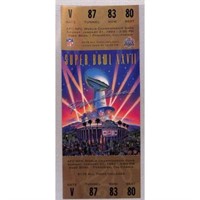 1993 Superbowl 27 Game Ticket Cowboys Vs. Bills