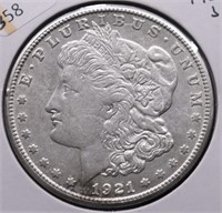 1921 S MORGAN DOLLAR XF