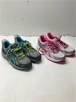 2 PAIR WOMENS ASICS RUNNING SHOES