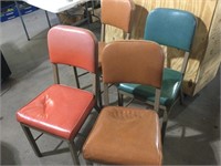 Metal retro office chairs