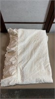 Twin, eyelet lace bedspread nice condition