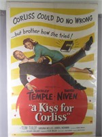 1949 Movie Poster / A Kiss for Corliss