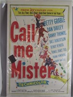 1951 Movie Poster / Call Me Mister