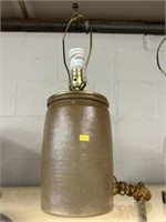 Stoneware Canister Lamp