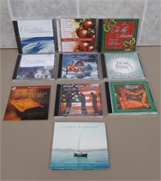 Lot of (10) Christmas CDs, Including Kenny