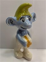 1980s Smurf Ceramic Figure (Hand Painted)
