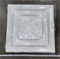 Four white Plastic Diffusers