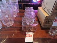 LOT, (15) DRINK GLASSES IN THESE ROWS