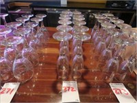 LOT, (12) CHAMPAGNE FLUTES IN THESE ROWS