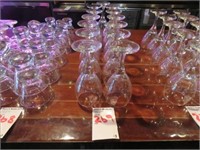 LOT, (13) WINE GLASSES IN THESE ROWS