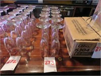 LOT, (12) CHAMPAGNE FLUTES IN THESE ROWS