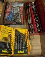 SOCKET SET, DRILL BIT KITS, MISC