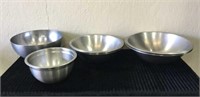 10- Misc Stainless Steel Mixing Bowls