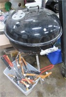 (2) For Sale Posts, Weber Grill with Accessories.