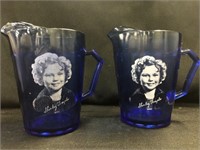 (2) Shirley Temple Cream Pitchers