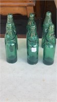 Six Codd Neck Marble Bottles