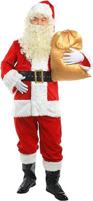 Orolay Men's Deluxe Santa Suit 10pcs. Christmas Ad