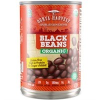 (5) Dunya Harvest Black Beans Organic, 398ml