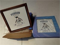 2 Penguin Standing Framed Art