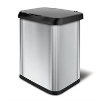 Glad Stainless Steel Trash Can with Clorox Odor Pr