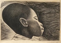 ELIZABETH CATLETT Signed Graphite Drawing