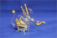 A Glass or Crystal Flying Dragon
