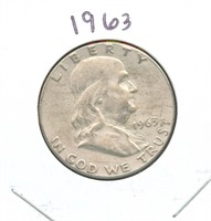 1963 Franklin Silver Half Dollar