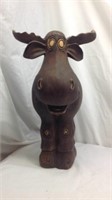 D3)  ADORABLE MOOSE PLANTER, 14" TALL! He will
