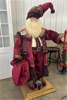 Cloth/Composite Vintage Santa Statue,