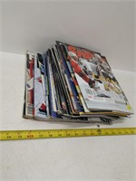 assorted hockey magazines