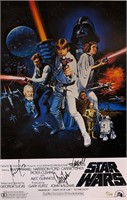 Star Wars New Hope Autograph Poster