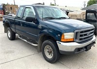 1999 Ford F250 Super Duty Supercab 4wd Truck, V8