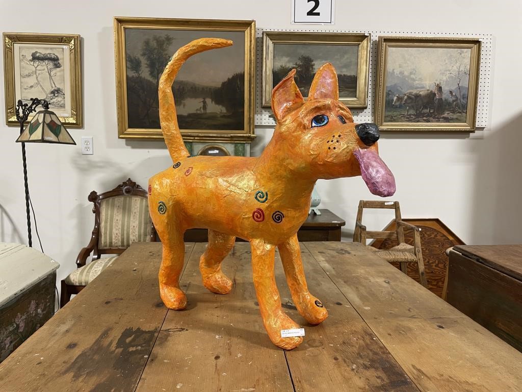 PAPIER MACHE POOCH