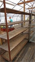 58" x 77 3/4" Tall Custom Shelving on Wheels