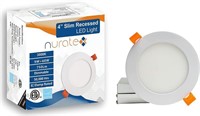 NURATEX 4" LED Recessed Slim Pot Light Panel with