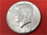 1968-D Kennedy 40% Silver Half Dollar