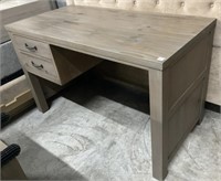 Grey  Desk , in Coastal Tan , 2 Drawers