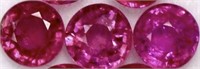 3 Pieces of Natural Mozambique Rubies 6x6