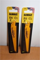 2 New DeWalt 5pc Sawzall Blades